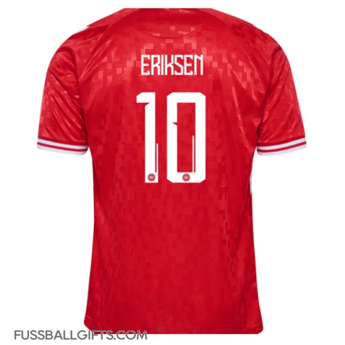 Dänemark Christian Eriksen #10 Fußballbekleidung Heimtrikot EM 2024 Kurzarm